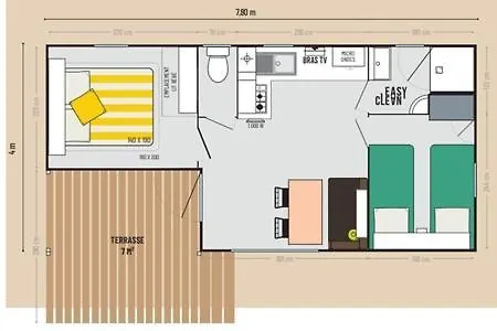 Mobil-home Cosy 5 Personnes Le Ried - Europapark Kemping *